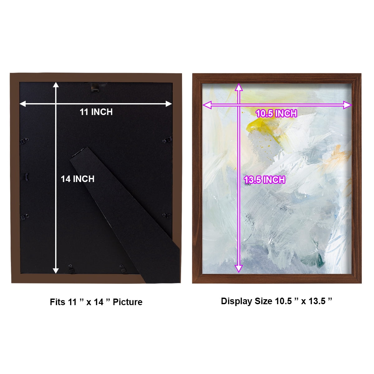 Canary and Sky II - Framed Print w/glass - Chestnut