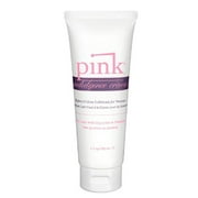 Angle View: PINK Indulgence Creme|Hybrid Personal Water+Silicone Based Lubricant|USA Made
