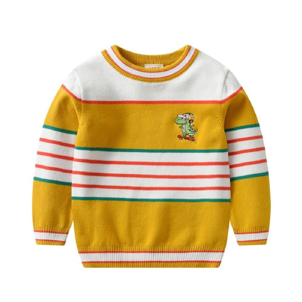 Godderr Baby Boy Knitted Sweater for Toddler Kids Sweater Pullover
