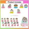 thumbnail image 2 of Pushe Cartoon Cat Party Decor Supplies Honeycomb Centerpieces Table Toppers Cake Toppers Decorations for Birthday, 2 of 5