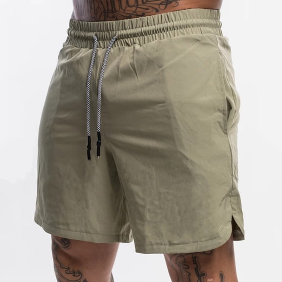 LYMAYTER Men's Solid Color Shorts Quick Dry Shorts Breathable Shorts Fitness Shorts S-3XL