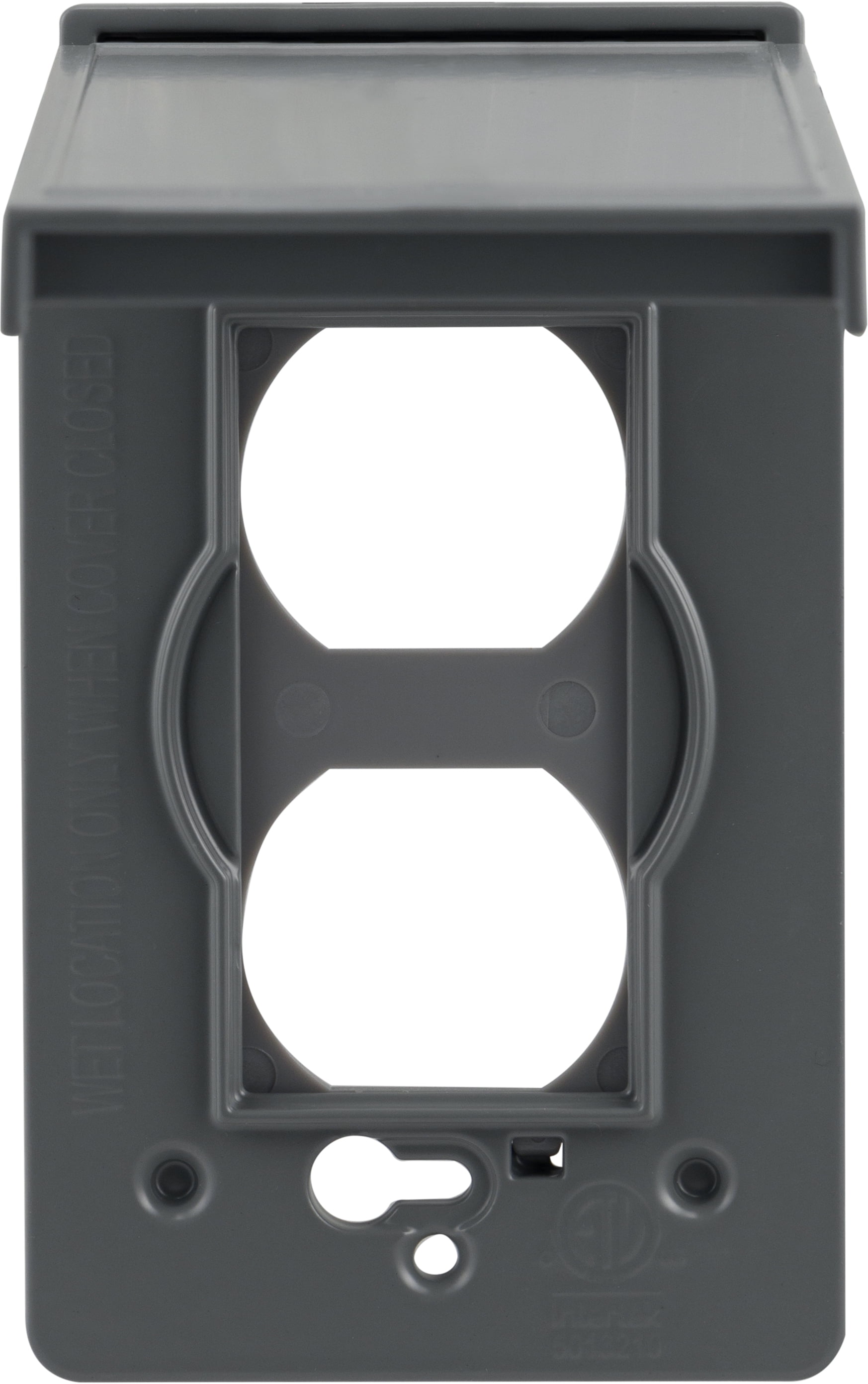 (2 pack) UltraPro Outdoor Metal Electrical Outlet Cover, Weather Resistant, 4.9-in