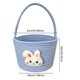 thumbnail image 4 of Cesta Regalo Conejito Pascua Hilo Algodón Tejido para Bebés Pequeños () Azul, 4 of 9