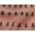 thumbnail image 4 of oneOone Viscose Jersey Dark Peach Fabric Tree & Geometric Block Sewing Material Print Fabric By The Yard 60 Inch Wide, 4 of 5