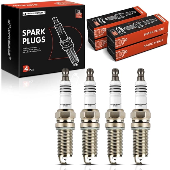 A-Premium Iridium Platinum Spark Plugs Compatible with Chevrolet Equinox 2018-2020, Malibu 2016-2020, Cruze 2016-2019 & GMC Terrain 2018-2020 & Buick Encore 2016-2019, 1.4L 1.5L 1.6L, Pack of 4
