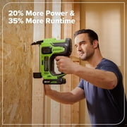 Greenworks 24V Brushless 10PC Power Tool Combo, Drill+Impact Driver+Circular Saw+Recip Saw+Jig Saw+Sander+Light+Multi-Tool+Nailer+Grinder,w/4.0Ah+2.0Ah Batteries and 65W USB-C Charger