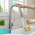 thumbnail image 5 of Kraus Oletto Contemporary Single-HandleTouch Kitchen Sink Faucet with Pull Down Sprayer in Spot Free Stainless Steel, 5 of 19