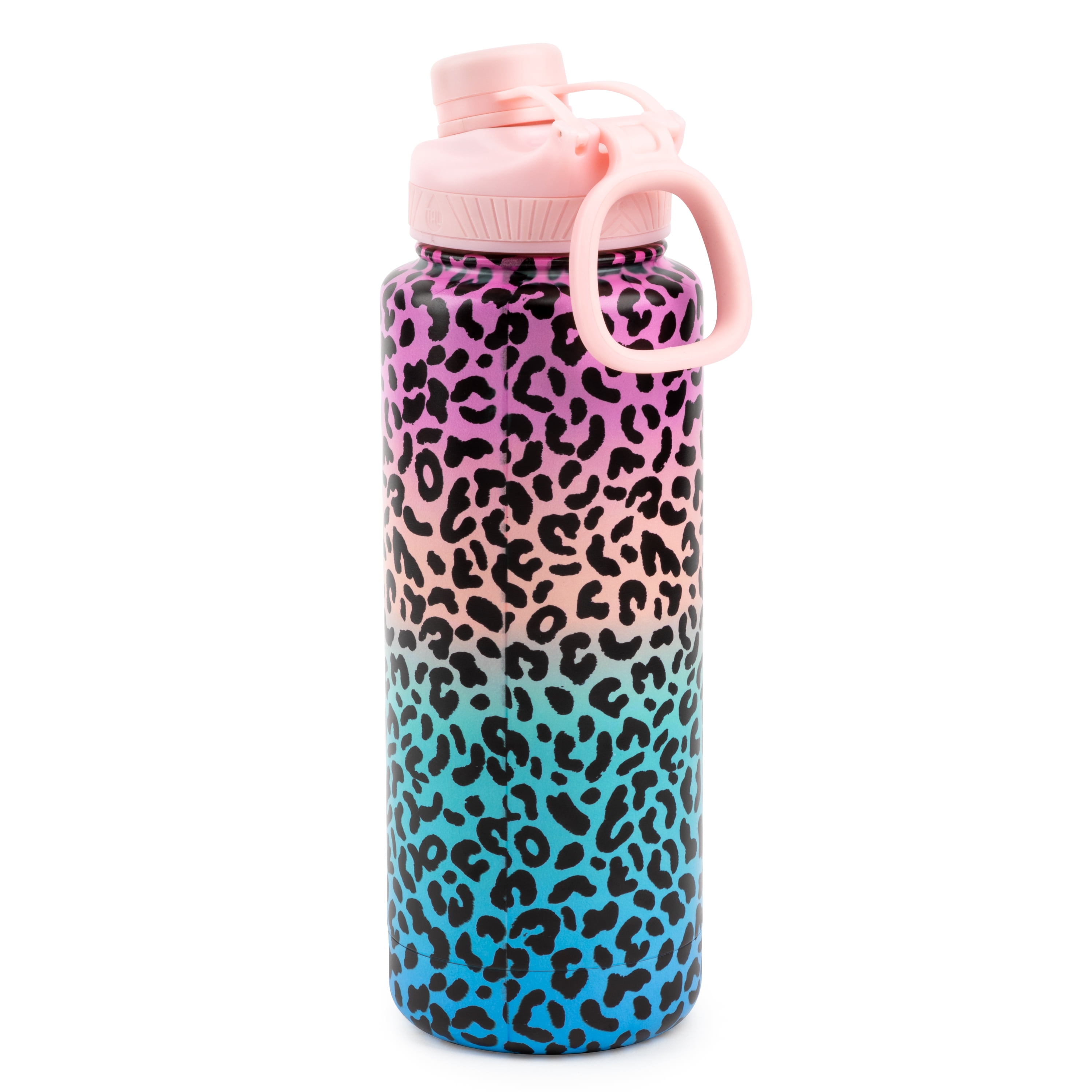 Leopard printed Portable Stainless Steel Water Bottle - Temu