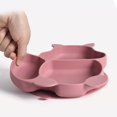thumbnail image 4 of Juego de cubiertos de silicona suave para bebé, juego de seguridad con ventosa, tazón, taza, babero, cuchara, tenedor, cubiertos antideslizantes, bandeja de alimentación para niños, sin BPA, 2022, 4 of 4