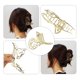 thumbnail image 5 of Pinzas de metal para el cabello Unique Bargains Tono dorado 11.3x7.2x2.9 cm, 5 of 7