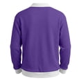 thumbnail image 5 of Men Polo Shirt Casual Lightweight Long Sleeve Shirt Solid Textured Waffle T Shirts Collared Golf Shirts, 5 of 8