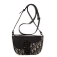 thumbnail image 1 of Pre-Owned Dior Beige Saddle Pouch Shoulder Bag Oblique canvas, 1 of 9