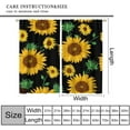 thumbnail image 3 of Sunflower Blackout Curtains for Kitchen,Farm Black Simple Rustic Natural Summer Sunflower Flower Plant Leaf Window Treatments for Girls Bedroom Living Room 42x63in, 3 of 6