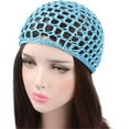 thumbnail image 2 of Women Soft Rayon Snood Hat Hair Net Crocheted Hair Net Cap Mix Colors Two Styles Adding a Touch of Style to Your Hair While Keeping It Tidy, 2 of 7