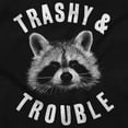 thumbnail image 2 of Trashy and Trouble Funny Raccoon Unisex Plus Fleece Graphic Hoodie Brisco Brands 2X, 2 of 5