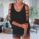 thumbnail image 1 of Camisas sueltas de manga de siete cuartos con hombros descubiertos de verano para mujer (M) Likrtyny Para estrenar, 1 of 5