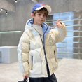 thumbnail image 1 of Chaqueta de plumón con capucha gruesa de invierno para niños y niñas Wancir, chaqueta de nieve cálida, abrigo de invierno para exteriores, de 5 a 16 años, 1 of 4