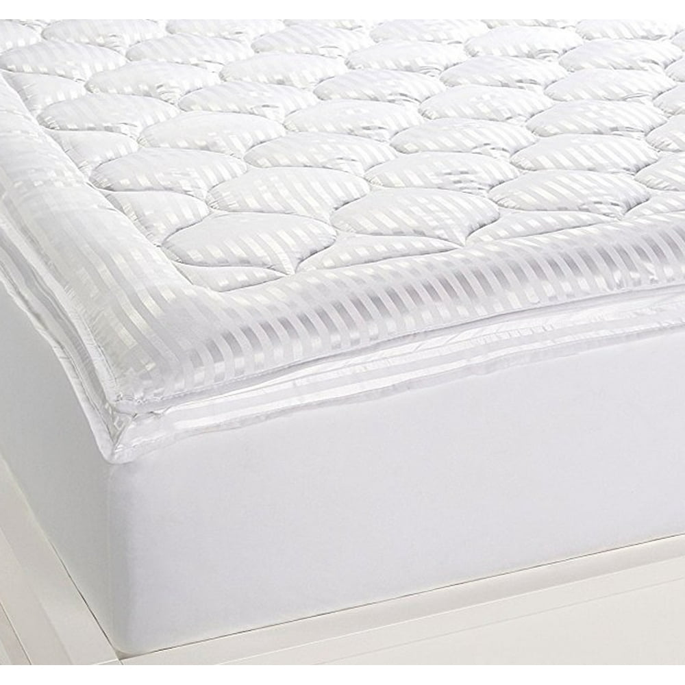 Concierge Collection Satin Stripe Mattress Pad ( King)