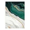 thumbnail image 4 of Modern Abstract Canvas Wall Art Dark Green Gold Foil Lines Painting Contemporary Artwork for Living Room Decor Bedroom Wall Decorations Framed Ready to Hang Green and Gold Prints for Walls, 4 of 7