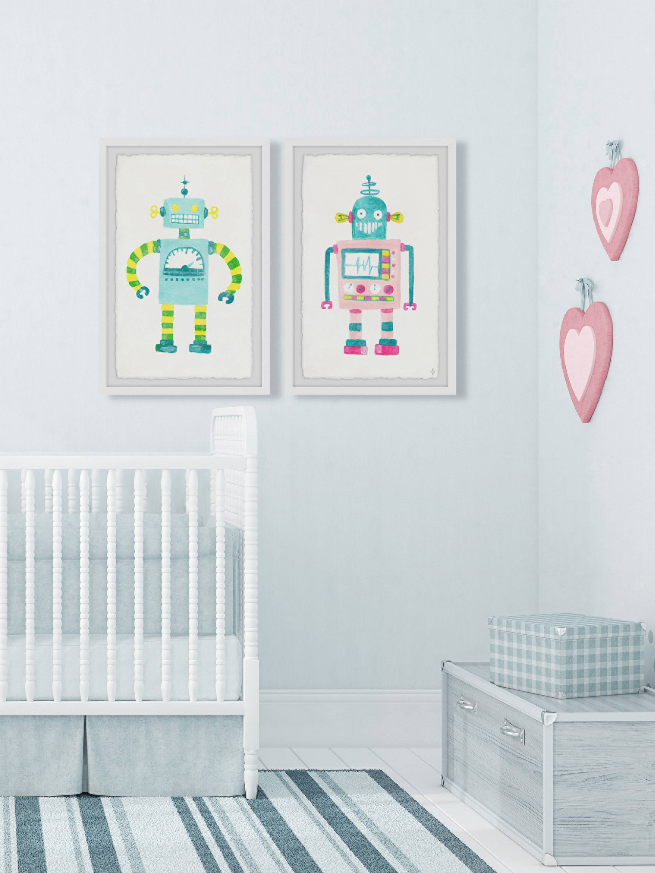 Marmont Hill Robot Diptych, Art Prints 32.00" x 1.50"