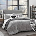 thumbnail image 2 of Eddie Bauer Home | Sherwood Collection | Comforter Set-Ultra Soft and Cozy, Sherpa Reversible Bedding with Matching Sham(s), Queen, Grey, 2 of 6