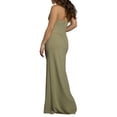 thumbnail image 4 of David’s Bridal, The Edit by DB Studio Women's Formal Sculpted Neckline Sheath Dress, Full Length, Crepe, 4 of 6