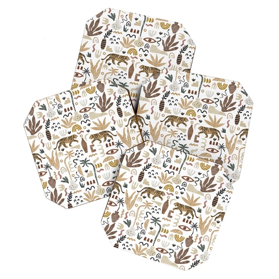 Society6 Marta Barragan Camarasa Wild Desert Shapes Ii Set of 4 Coasters