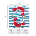 thumbnail image 5 of Balery Red Funny Crab on Blue Stripe Mailbox Cover - Standard Size-25.5x21 in, 5 of 9