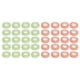 thumbnail image 1 of Cinta autoadhesiva transpirable para extensiones de pestañas, 40 unidades, para salón de belleza, color rosa y verde, 1 of 14
