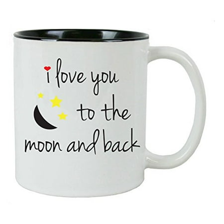 I Love You To The Moon And Back Coffee Mug With Free Gift Box