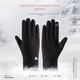thumbnail image 3 of Guantes de invierno para hombre, resistentes al viento, cálidos, con forro polar, Luokou, para montar al aire libre, de piel de conejo, de terciopelo, para deportes, ciclismo, pantalla táctil, de moda, 3 of 6
