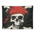 thumbnail image 5 of Orinice Pirate Skull Tapestry Wall Hanging Unique Style Graphic Tapestries Home Wall Decor Art for Living Room Bedroom Apartment Farmhouse Dorm 40x60inch, 5 of 6