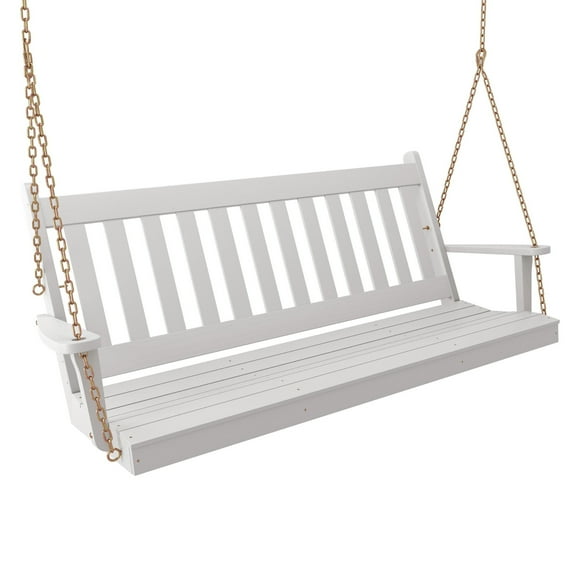 Keystone Amish Co. 4 Foot Franklin Porch Swing, White
