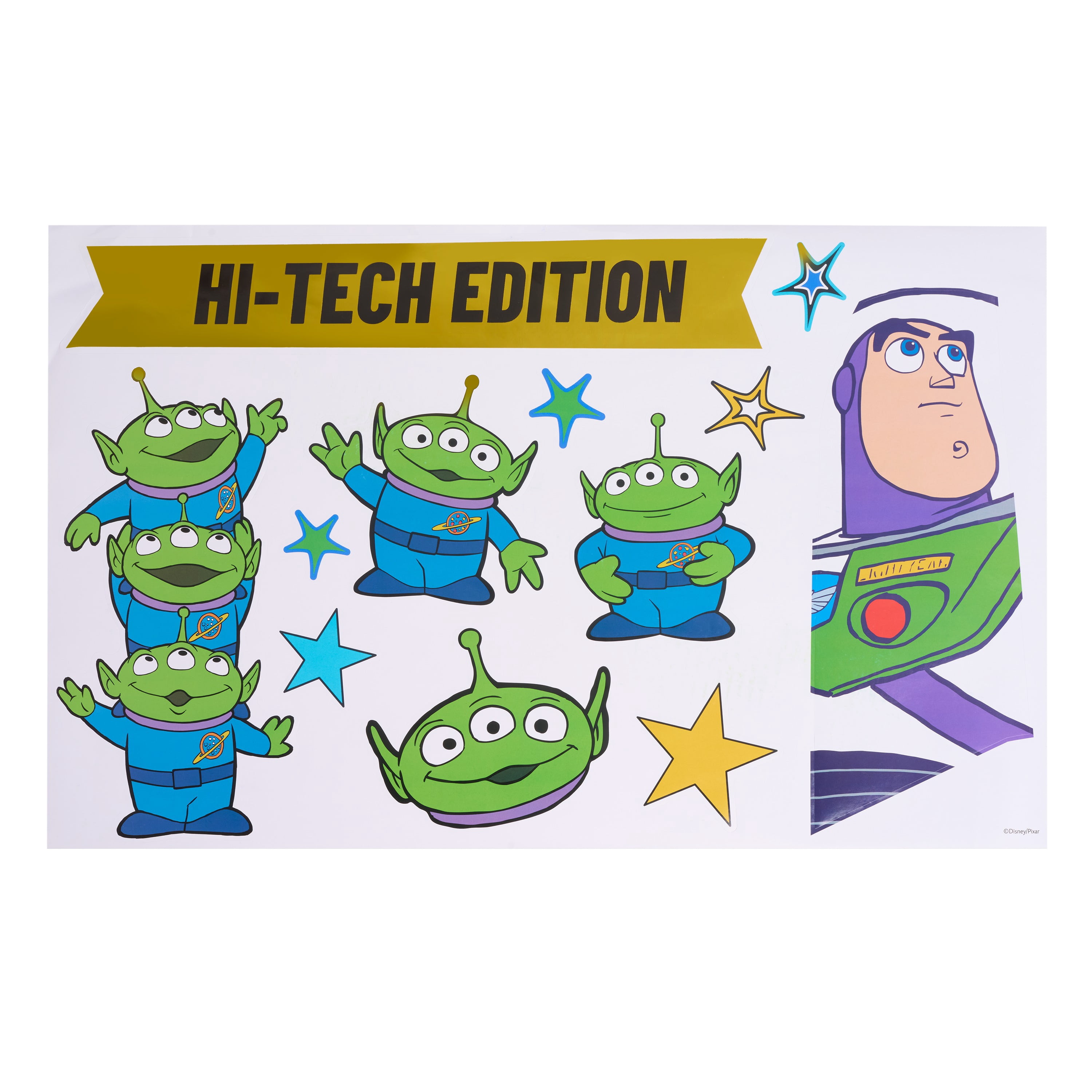 Disney and Pixar Toy Story 5 Rocket Ship Playset Cardboard Spaceship Craft Kit, Color Your Own Activity, Buzz Lightyear Alien Stickers, Kids Toy Ages 3+