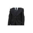 thumbnail image 3 of B-100 Black 5pc Suit Shirt, Bowtie & Vest For Kids By Alberto Nardoni Brand Designer, 3 of 3