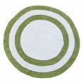 thumbnail image 4 of Saffron Fabs  Soft Cotton, Reversible, Two-tone Pattern, 200 GSF 36-inch Round Bath Rug Yellow/White, 4 of 5