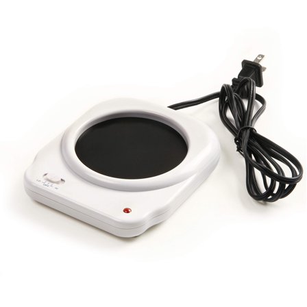 Norpro White Beverage Cup Warmer - Nonstick Heating Element, On/off Switch with Indicator
