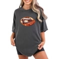 thumbnail image 5 of Glitter Football Graphic Shirt for Women and Teens Fall Football Season Oversized Tee Pepper Shirt Adult Large, 5 of 7