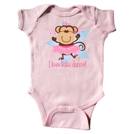 

Inktastic Monkey Love Tutu Dance Gift Baby Girl Bodysuit