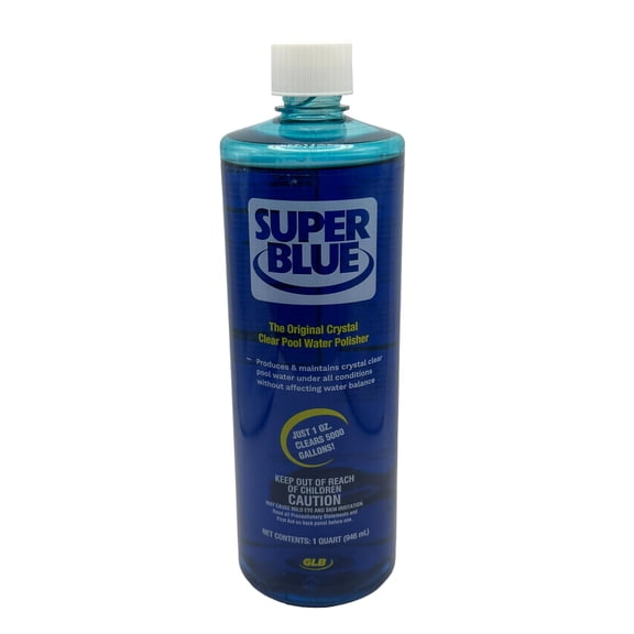 12 Pc, Glb Super Blue Liquid Clarifier 32 Oz