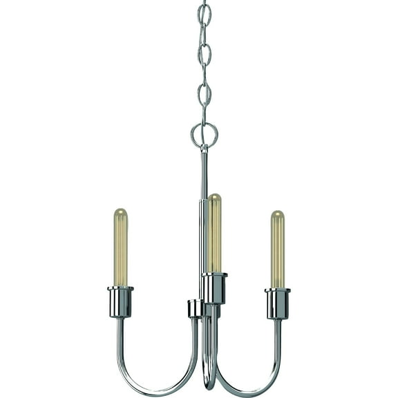 Volume Lighting 5703 Concord 3 Light 15" Wide Abstract Mini Chandelier - Nickel