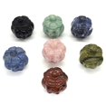 thumbnail image 4 of Estatuilla de calavera de calabaza de 2 ", piedras naturales talladas, decoraciones curativas de Reiki, brujería de cristal, adorno de Halloween, regalo al por mayor, 4 of 4