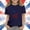 Navy, variant on Boys & Girls 2-14Y Loose Crew Neck Short Sleeve Tee Casual 2026 Summer Independence Day Graphic Navy 13-14 Years