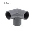 thumbnail image 3 of Unique Bargains 3-Way Elbow PVC Pipe Fitting,Furniture Grade,1/2-inch Size Tee Corner Fittings Gray 10Pcs, 3 of 3