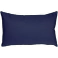 thumbnail image 2 of Pillow Decor Sunbrella Indoor Outdoor Throw Pillows 12"x20" Rectangular (2-Pack) (Navy Blue), 2 of 9
