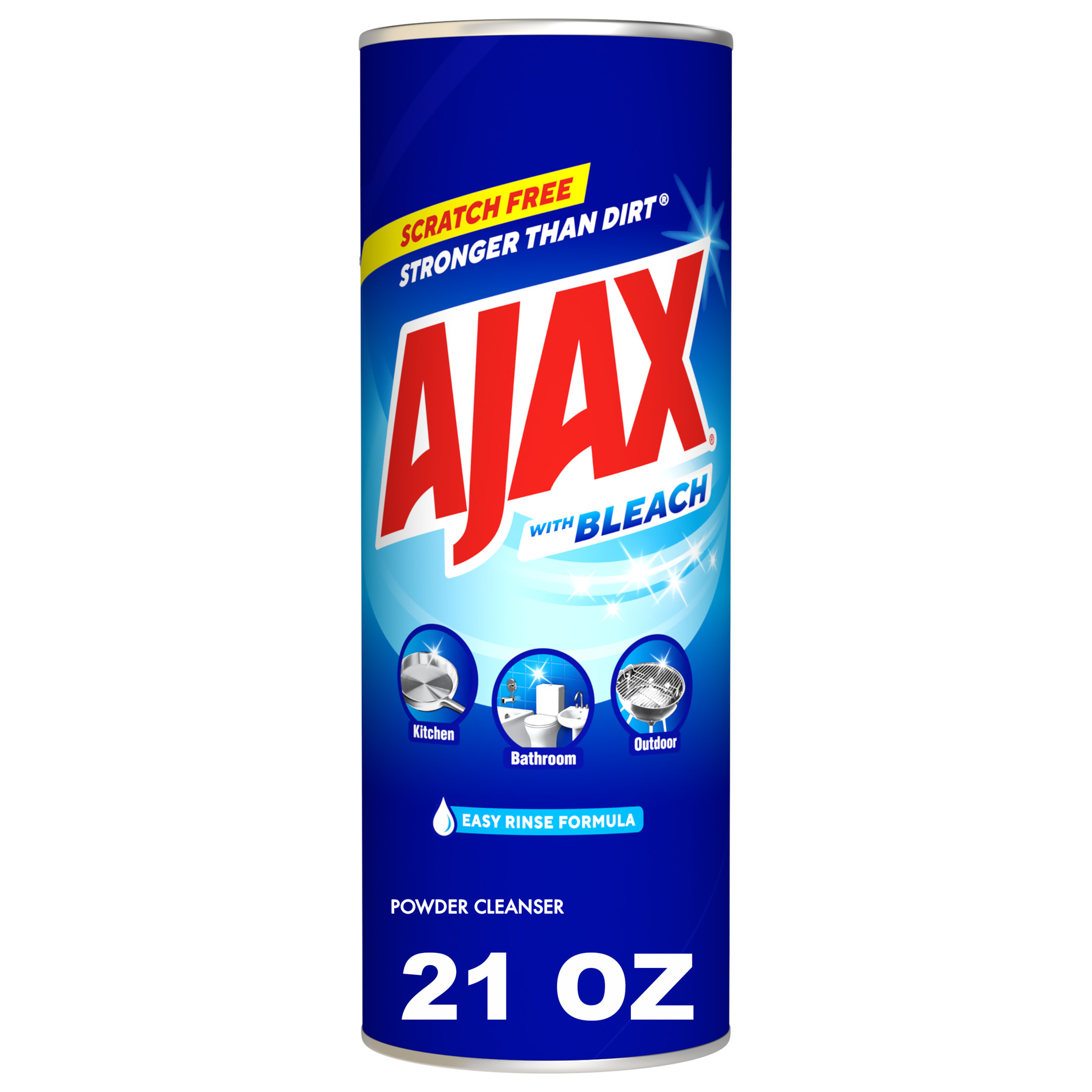 Ajax Powder Cleanser with Bleach, Scratch-Free Formula, 21 oz Bottle