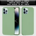 thumbnail image 3 of Designed for iPhone 14 Pro Case,Slim Liquid Silicone Rubber Shockproof Phone Cover Soft Anti-Scratch Microfiber Lining Protection Case for iPhone 14 Pro 2022 (Green), 3 of 13