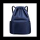 thumbnail image 1 of Mochila de Bolsillo con CordóN Bolsa de Viaje con CordóN Bolsa de Deporte de Fitness para Mujeres Hombres Azul Oscuro, 1 of 5