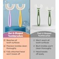 thumbnail image 2 of Cepillo De Dientes En Forma De U Para Niños De 6 A 12 Años - Dos Cepillos De Dientes Suaves De Primera Calidad Vienen Con Estuche De Viaje Y - Cepillo De Dientes Sensorial - Cepillo De Dientes Redonde, 2 of 7
