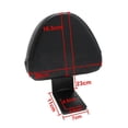 thumbnail image 2 of Respaldo Trasero Sissy Bar Cola Negro para Vegas Kingpin Asiento del respaldo trasero de la motocicleta, 2 of 8